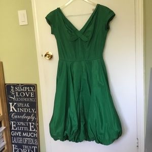 Vintage Kelly green dress